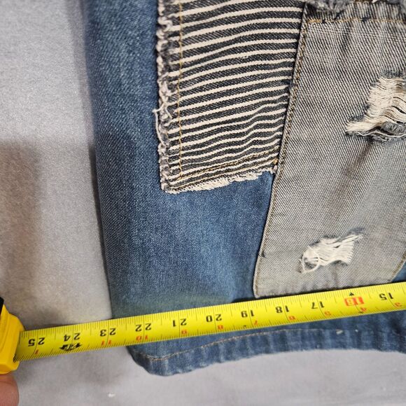 Feiligamu Overall Dress Lagenlook Patchwork Boho Shift Pockets Women's Medium - Picture 5 of 9